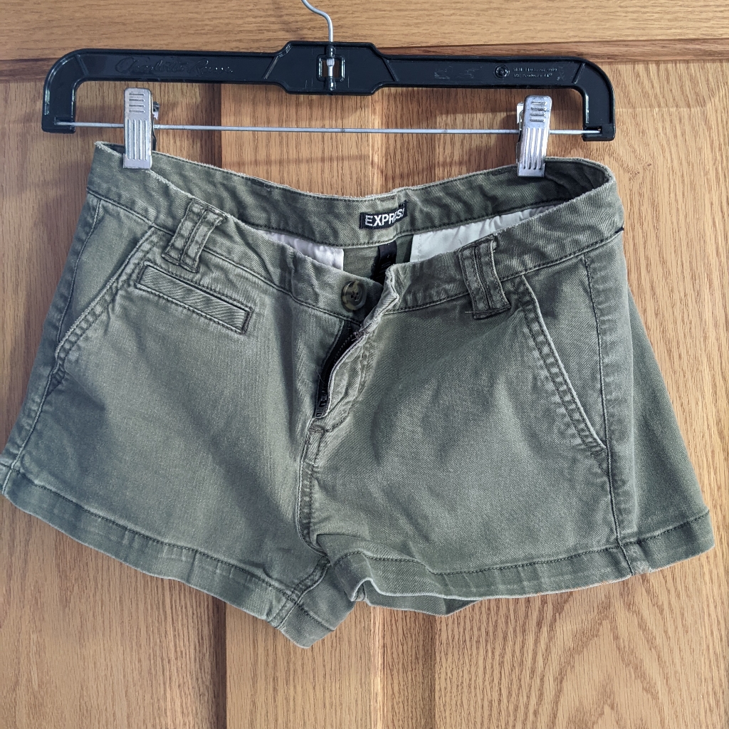 Express Brand Army Green Shorts